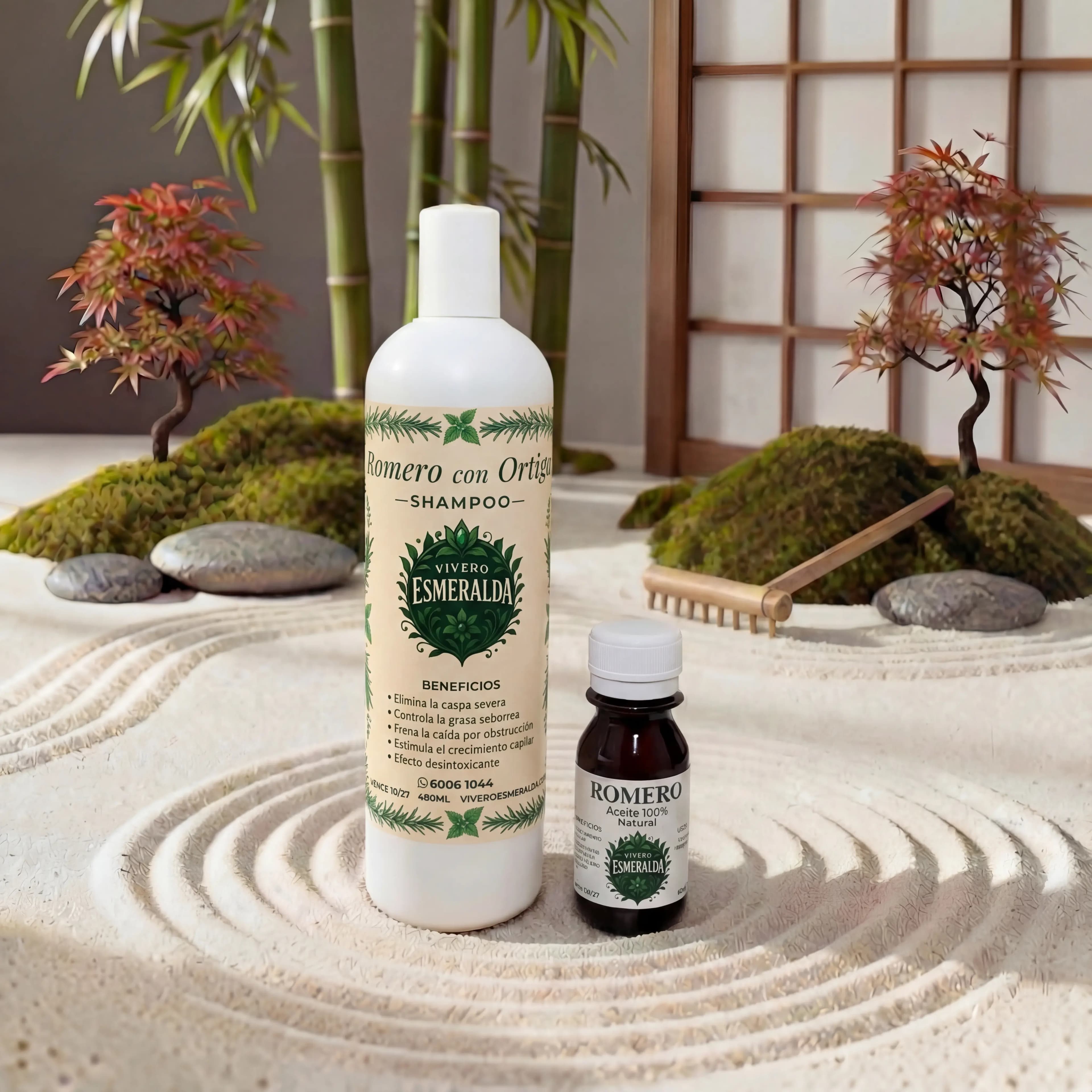 Kit Anti-Grasa y Caspa (Shampoo + Aceite)